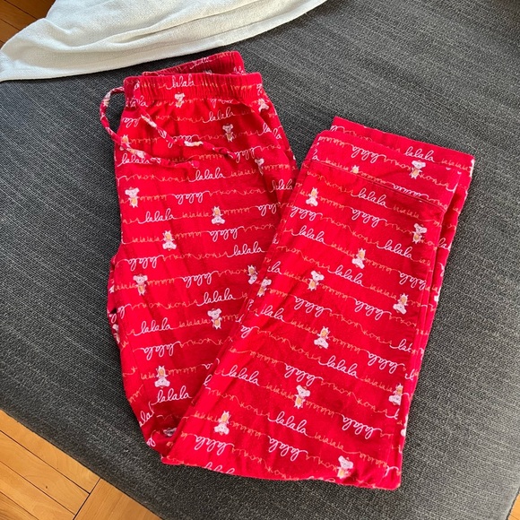 MEDIUM PIJAMA LA VIE EN ROSE RED TOP AND BOTTOM - Picture 3 of 4